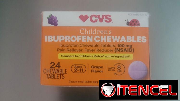 Vendo Ibuprofeno masticable para niños CVS
