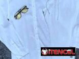 Conjunto de lino blanco para hombres , juego de lino blanco , pantalón blanco de lino. Camisa blanca de lino