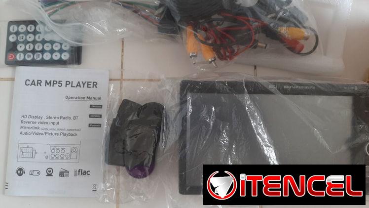 Reproductora de carro MP5, con control remoto y cámara