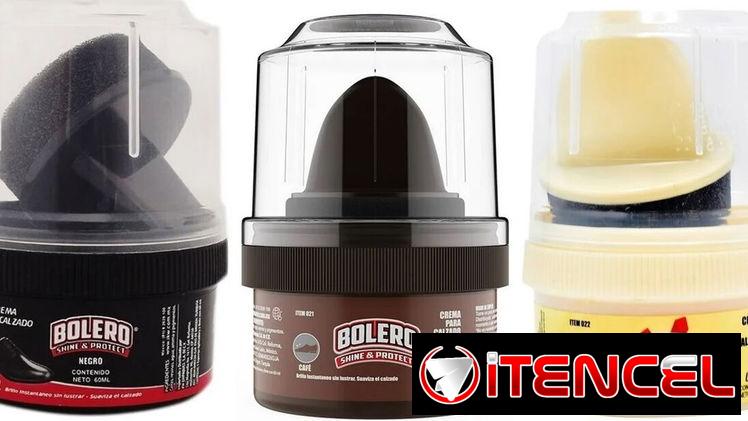 CREMA PARA CALZADO BOLERO NEUTRO, NEGRO Y CAFÉ DE 60 ML