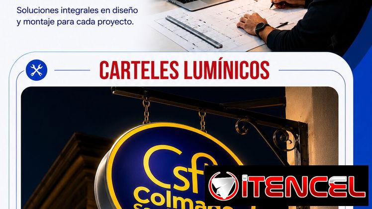 Carteles luminosos, selaleticas, cajas luminicas, carteles de neon, impresion de pegatinas