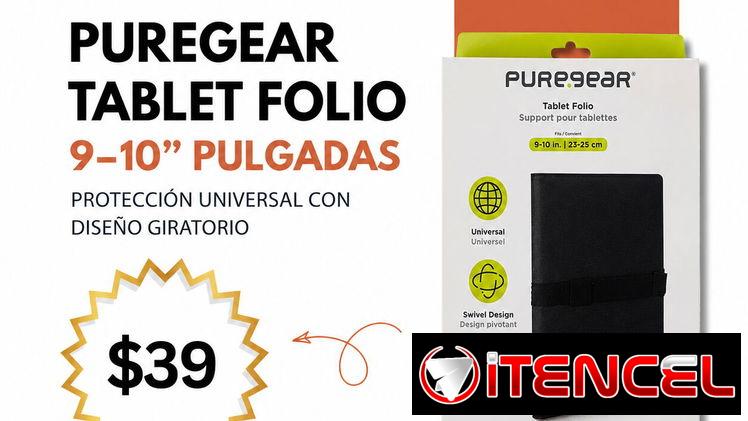 PureGear Tablet Folio 9–10″ – Protección Universal con Diseño Giratorio | videojuegoshabana.com
