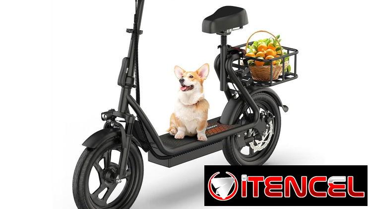 Scooter Eléctrico Plegable 350W/500W hasta 22MPH con Asiento, Suspensión Dual y App