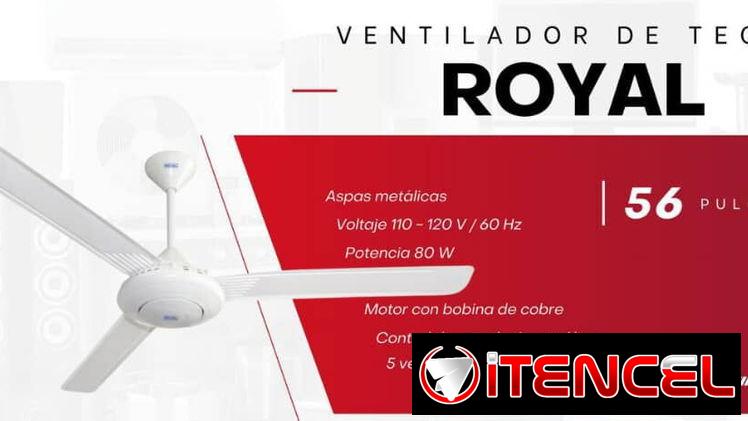 Ventilador de techo.