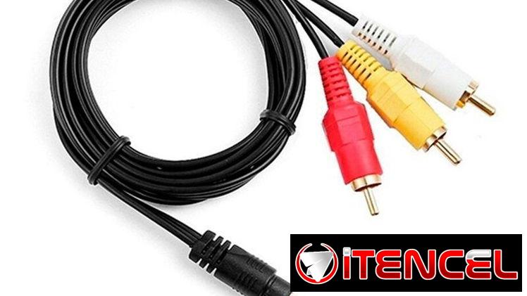 Cable Jack 3.5 Miniplug Macho a 3 RCA Macho 1.5 metros — 5.887.23.60