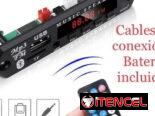 Adaptador/reproductor de música por Bluetooth para reproductoras de autos, amplificadores, bocinas etc