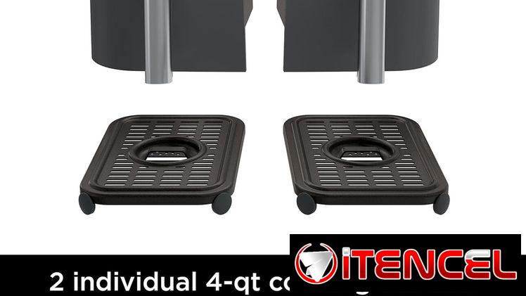 Ninja DZ201 Foodi – Freidora de aire 6 en 1 DualZone de 8QT con 2 cestas de freír independientes
