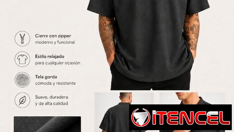Pullover con zíper XL