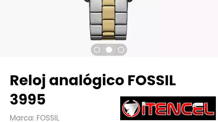 Reloj analógico FOSSIL 3995. Modelo: BQW3995