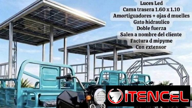Triciclo jinpeng porto bello con panel solar y extensor de rango (lis)