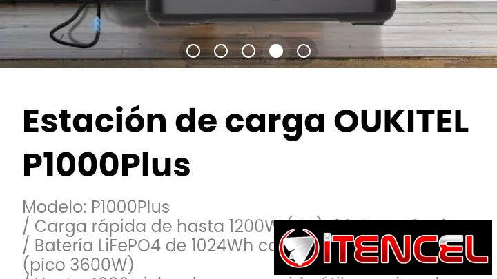 Estación de carga OUKITEL P1000Plus Modelo: P1000Plus