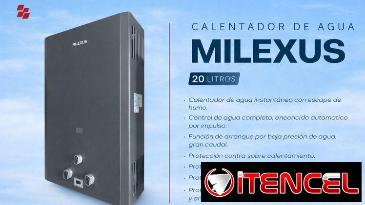 Calentador de agua Milexus de 20 litros