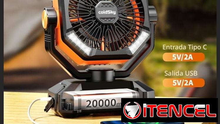 💫75 VENTILADOR RECARGABLE coldsky