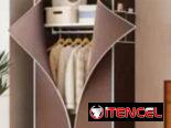 Closet con forro. Medidas: 70 x 45 x 160cm. Colores disponibles: negros ,café, rojo ,azul ,gris