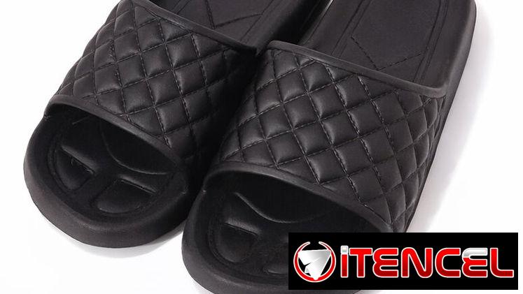 Chancletas negras unisex No 40