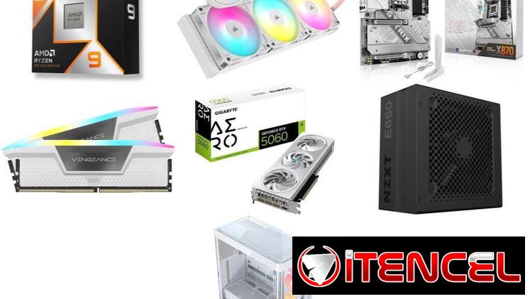PC RYZEN 9 9900X3D 🤩Asus ROG Strix X870 +RTX 5060 AERO 8GB OC +32 DDR5 +850W +CHASIS +DISIPADOR 🆕 0km