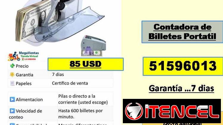 MV-613-Contadora de Billetes Portatil………85 USD….51596013…..Transporte Costo Adicional