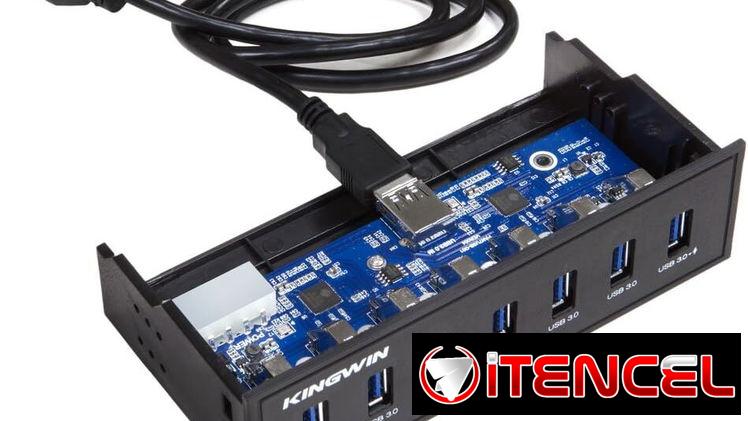 🔌Hub Interno  Panel USB 3.0 KINGWIN – 7 puertos 🔌 Precio 35$