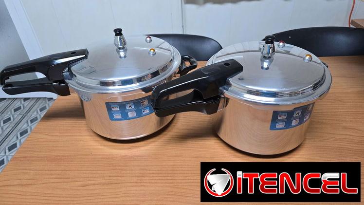 🚧 OLLA DE PRESIÓN DE 5 Y 7 LITROS DE ACERO INOXIDABLE PARA INDUCCIÓN MARCA BEE ELECTRICS 🚧