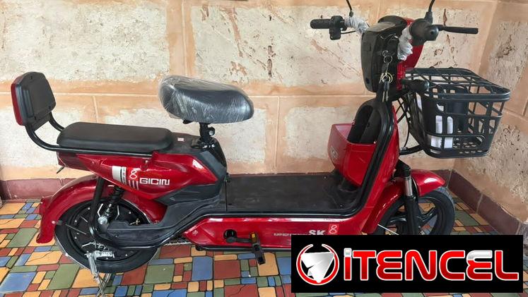 BICIMOTO ELECTRICA BATERIA DE LITIO 48V x12A,MOTOR 350 W, 40 km/h, caega max 200kg
