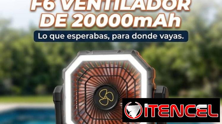 Ventilador recargable F6 por cantidad y por unidad