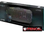 Combo Gamer Unno Tekno Brave BRV82 Teclado y Mouse Retroiluminados Anti-Ghosting DPI Ajustable Cable Trenzado
