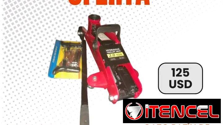 ⚙️ ¡RESUELVE CUALQUIER EMERGENCIA EN LA VÍA!  🚗 Gato patín hidráulico de 2 toneladas + kit de ponche 🔧 Robustez, facil