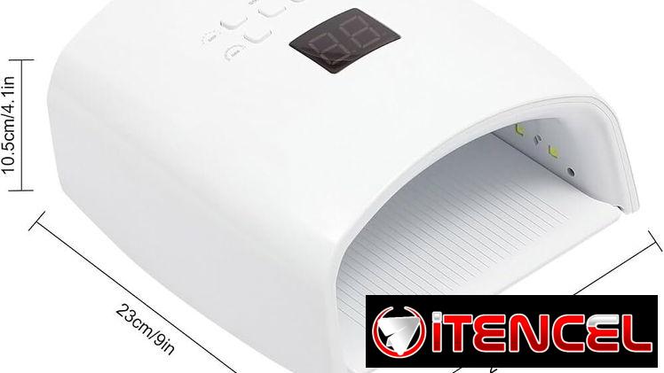 Potente lámpara de uñas recargable de 66W: Esta innovadora máquina secadora de uñas cuenta con tecnología UV y LED