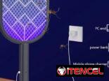 🦟​ RAQUETA MATAMOSQUITOS ELECTRICA 🦟​ FUNCION ESTATICA Y MANUAL 🦟​ EFECTIVA 🦟​5.887.23.60