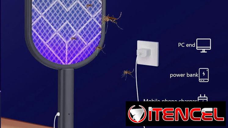 🦟​ RAQUETA MATAMOSQUITOS ELECTRICA 🦟​ FUNCION ESTATICA Y MANUAL 🦟​ EFECTIVA 🦟​5.887.23.60
