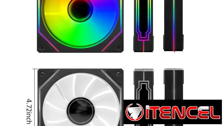 🌈🖥️ PACK 3 FANES 120MM ARGB INFINITY MIRROR PWM PARA PC GAMER ENVÍO DISPONIBLE + GARANTÍA
