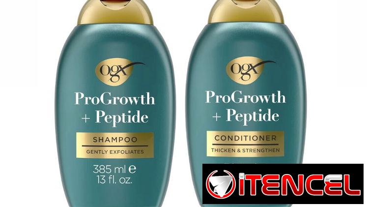 OGX ProGrowth + Peptide champú y acondicionador sin sal para estimular el crecimiento del cabello