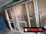Puerta y Estructura grande para portal de aluminio y cristal 200 usd 53582376