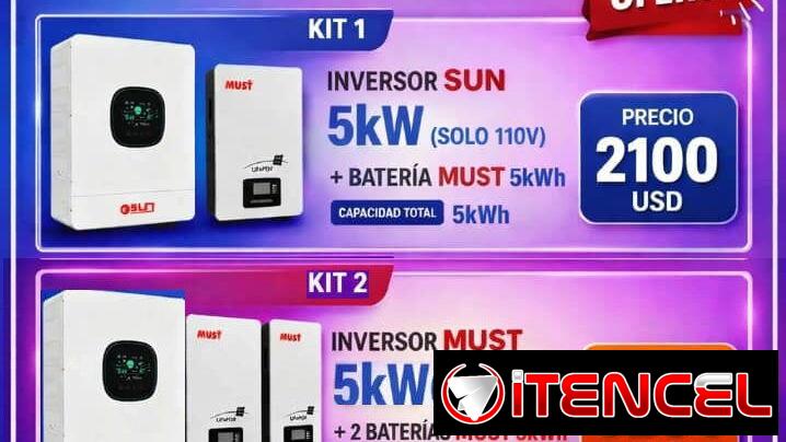 Inversor Must de 3 kW 110v y 220 V con Fase Dividida –550 USD ⚡Inversor Must de 6kw – 1050 USD