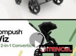 Cochecito de bebé 2 en 1 con modo moisés, Mompush Wiz