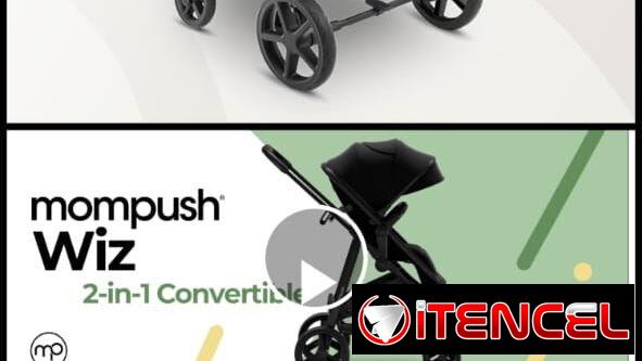 Cochecito de bebé 2 en 1 con modo moisés, Mompush Wiz