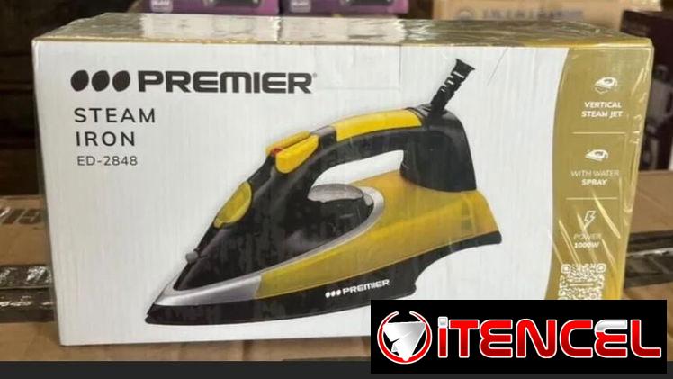 Plancha de ropa al vapor Premier 1000w
