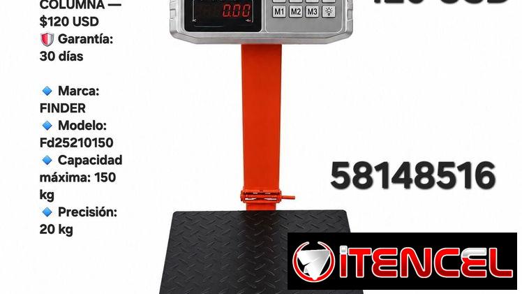 BALANZA DIGITAL DE PLATAFORMA INDUSTRIAL CON COLUMNA