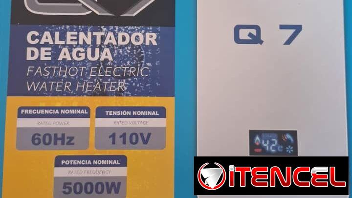 Calentador de agua Q7. Nuevo en caja