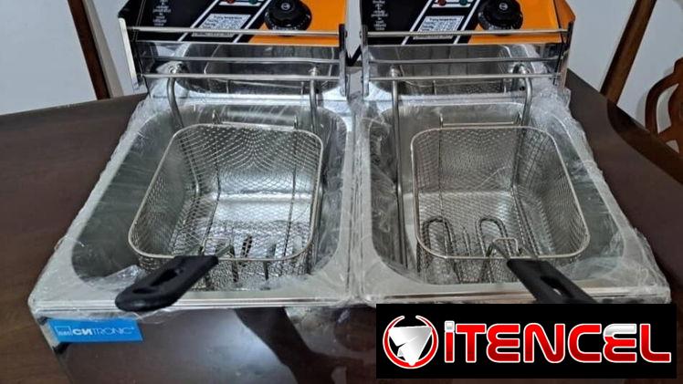 Freidora de aceite doble