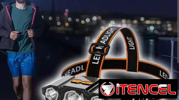 Mini linterna recargable de cabeza de 5 led