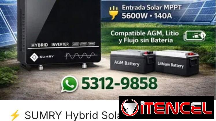 👉INVERSORES HIBRIDOS..MARCA SUMRY..4000W