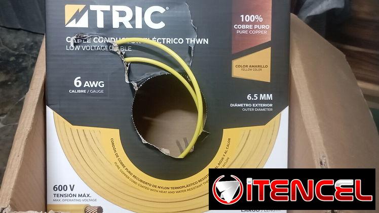 Cable 6 awg cobre 500 cup el metro