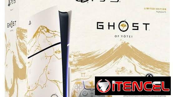 📫..Play 5 Edision Limitada Ghost Of Yotei..Maxima Calidad y Garantia de da Con Base RGB Horisontal..