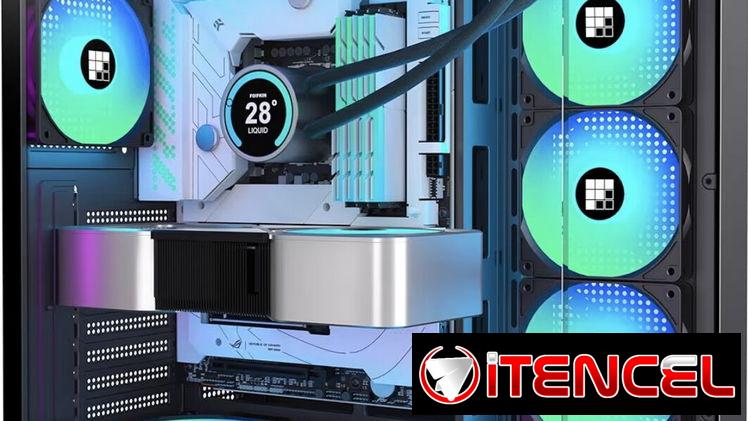 Estuche FOIFKIN F600 para PC – Con 7 Ventiladores ARGB PWM Pre-Instalados, Chasis para PC Gaming ATX de Torre Media, Vid