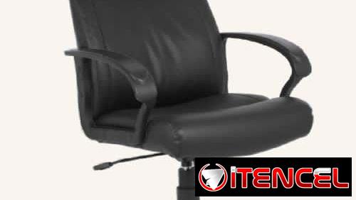 Silla de vinil negro 0311