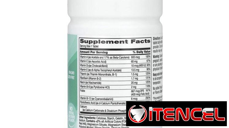 Multivitaminas 21 St Century One Daily 100 cápsulas.