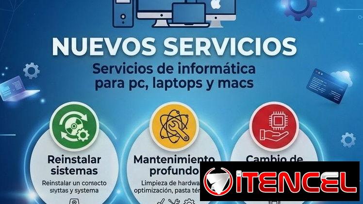 Servicios de informática para pc,laptops, chromebooks y macs