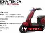 ‼️Motorina eléctrica modelo LECCORNIA batería de grafeno plomo-acido 60v 20ah ( motor de 1200 wat )