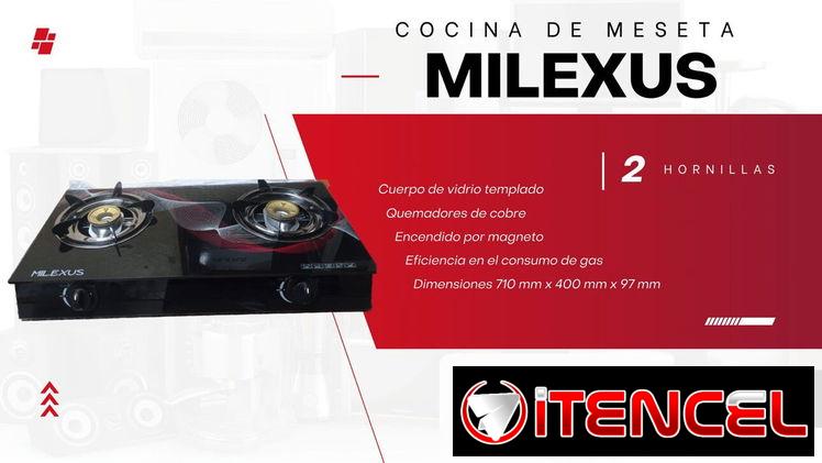Cosina de gas Cuerpo de vidrio templado Quemadores de cobre Encendido por magneto Eficiencia en el consumo de gas Dimens